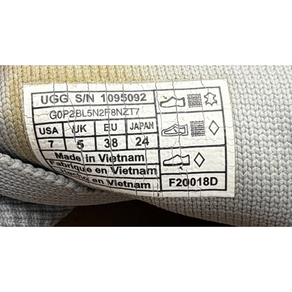 UGG Australia Sydney Light Gray Knit Mesh Sneakers Women's SZ‎ 7 - Picture 5 of 6